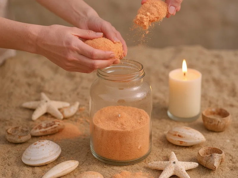 Arena gruesa color melocoton - Despierta tu Creatividad: Proyectos DIY Marinos con Arena Melocotón