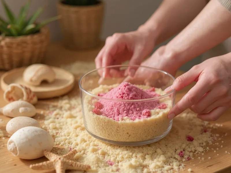 Arena gruesa rojo frambuesa - Despierta tu creatividad marina con arena rojo frambuesa