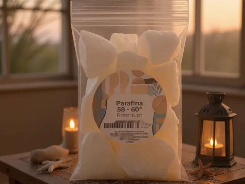 Parafina 58-60 premium - Crea la magia del mar en tu hogar: Velas rústicas y fanales con Esencia Marina