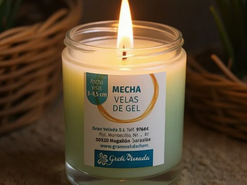 Mecha para velas de gel 3-4,5 cm - Elige la Llama Perfecta: Mecha Experta para Velas de Gel