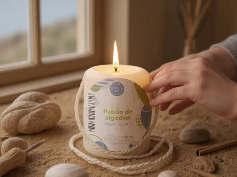 Pabilo de algodon para velas 5-6cm - Crea tu Propio Faro de Luz: Inspiración Marina para tus Velas Artesanales