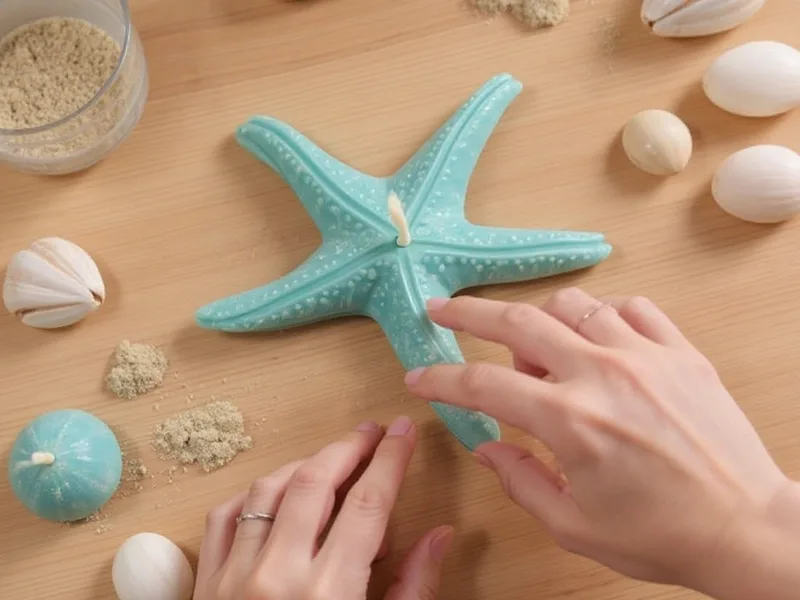 Molde velas Estrella marina - Sumérgete en la Creación: Velas de Estrella de Mar con Alma