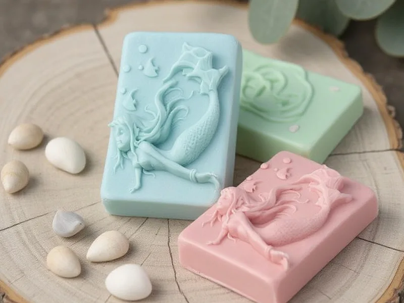 Molde para hacer jabon Pastilla Sirena - Crea Jabones de Sirena: ¡Tu Oasis Marino Personalizado!