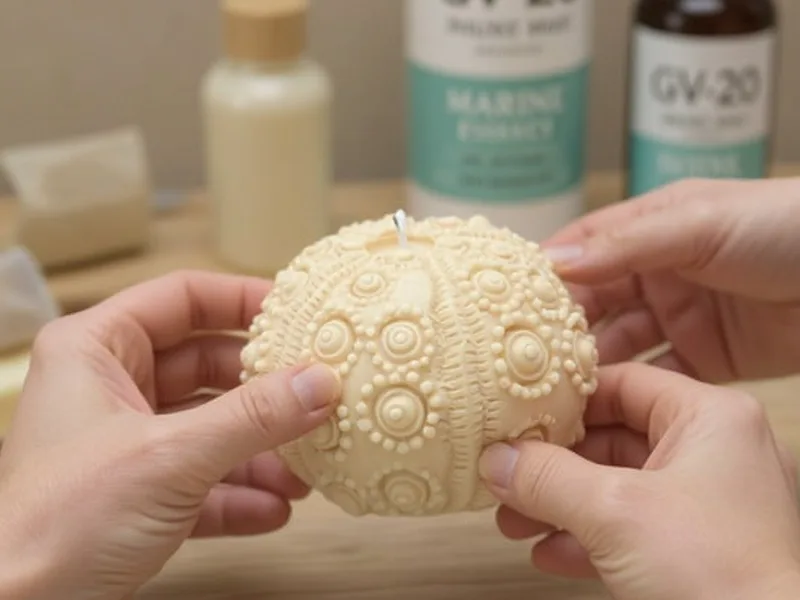 Molde erizo de mar para velas - Perfección marina al detalle: Tu guía experta para velas de erizo