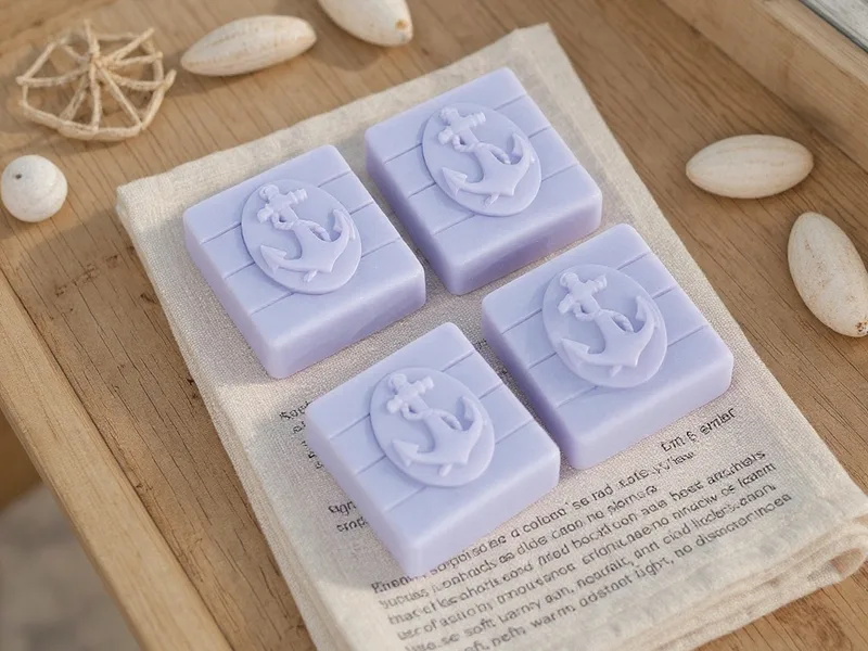 Molde marinero ancla 4 pastillas - Crea tu Propio Oasis Marino: Jabones con Alma de Ancla