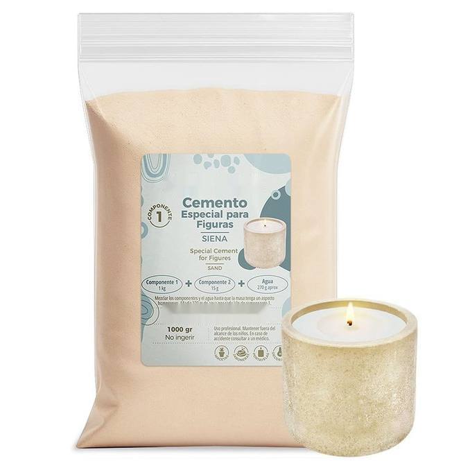 Cemento para figuras color siena