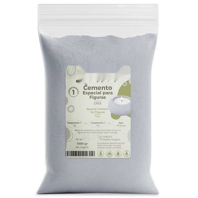 Cemento para figuras gris