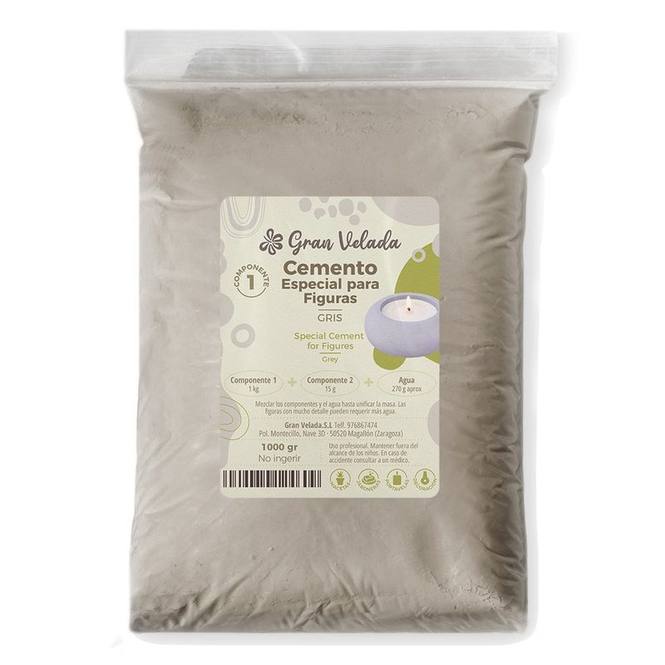 Cemento para figuras gris