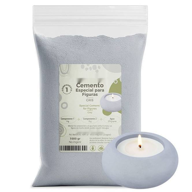 Cemento para figuras gris