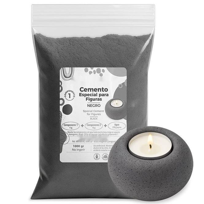 Cemento para figuras negro