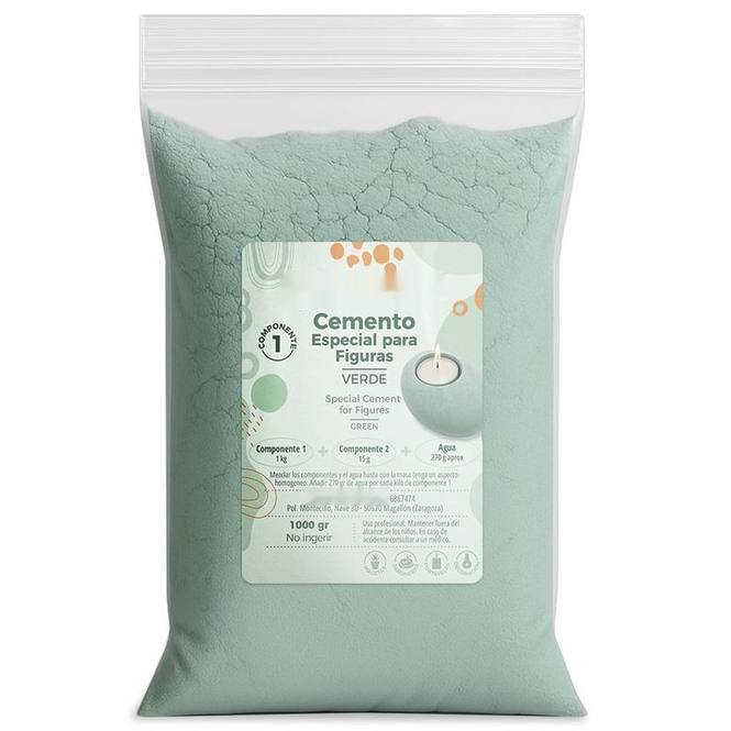 Cemento para figuras verde