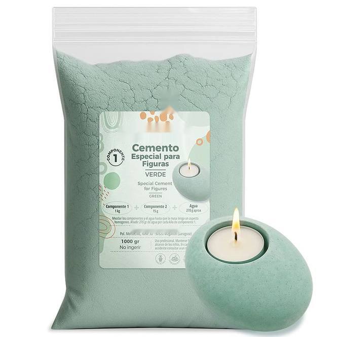 Cemento para figuras verde