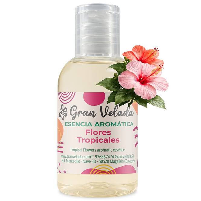 Esencia aromática flores tropicales