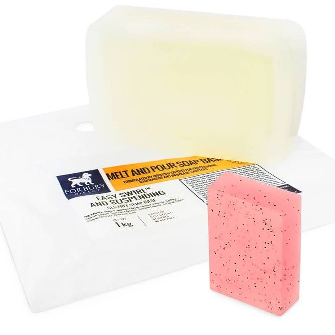 Jabon base de glicerina en suspension