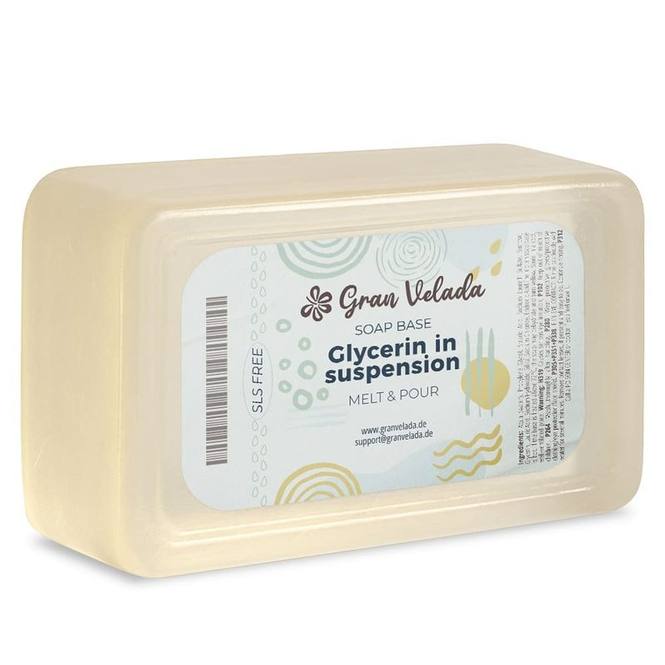 Jabon base de glicerina en suspension