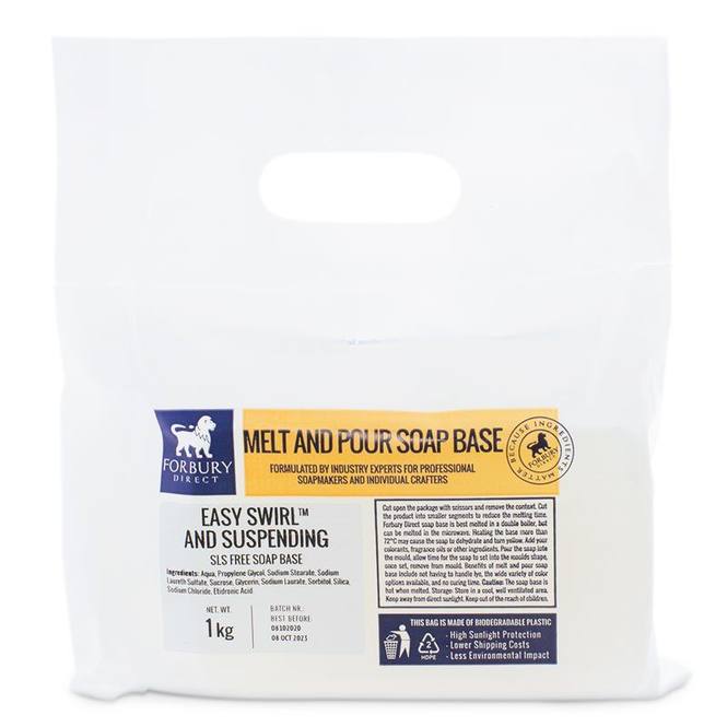 Jabon base remolino transparente 1 kg