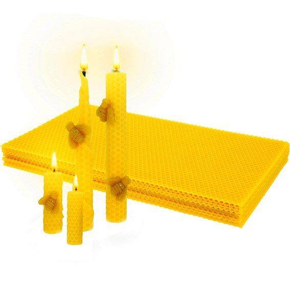 Laminas de cera de abeja virgen