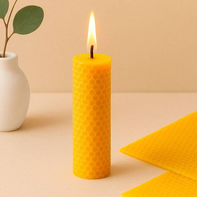 Laminas de cera de abeja virgen