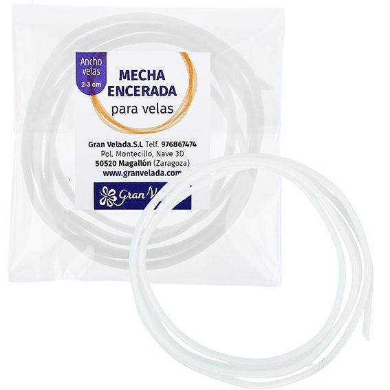 Mecha velas encerada 2-3 cm