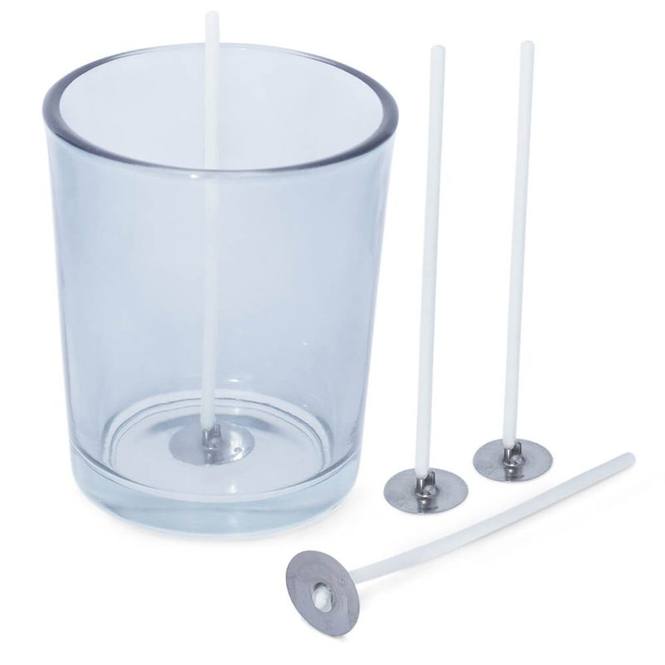 Mechas enceradas 8 cm con portamechas