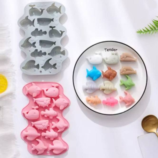 Molde 12 seres del mar