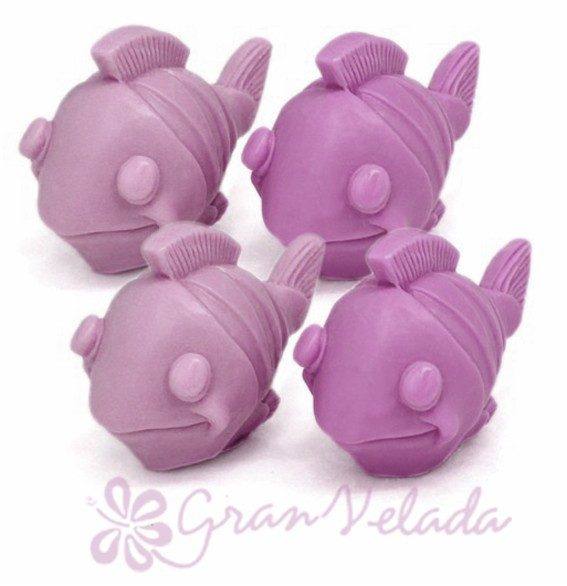 Molde 4 peces de río