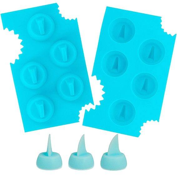 Molde para hielo aletas de tiburon flotantes