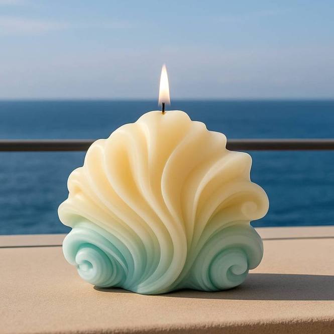 Molde vela concha del mar mediana