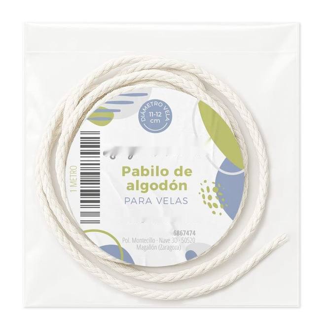 Pabilo de algodon para velas 11-12cm
