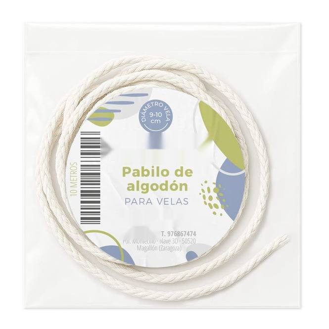 Pabilo de algodon para velas 9-10cm