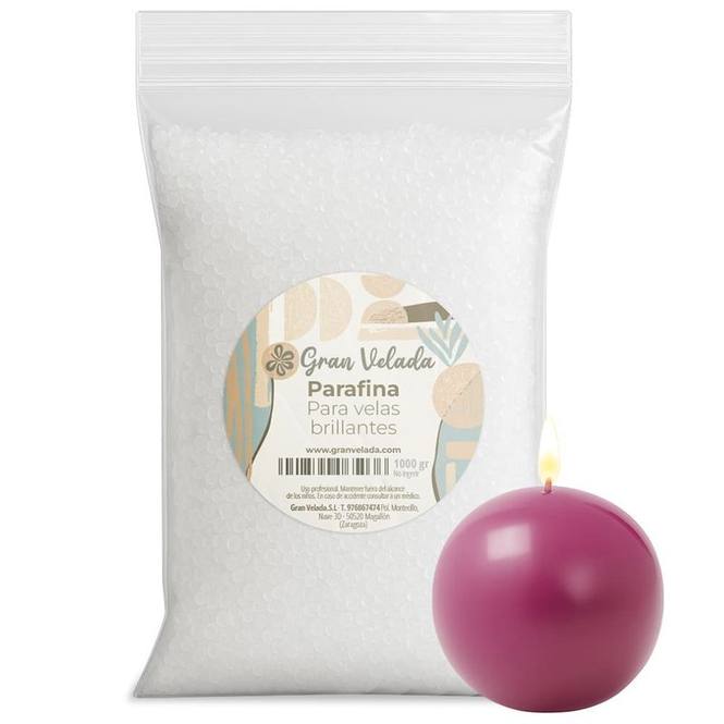 Parafina para velas brillantes