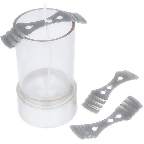 Sujeta mecha metalico